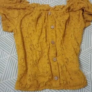 Double off shoulder top